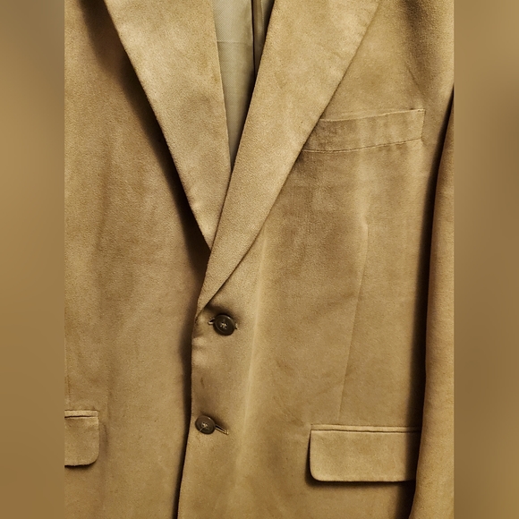 SupraSuede Bernhard Altmann - Tan Suede Blazer Suit Jacket - Picture 2 of 13